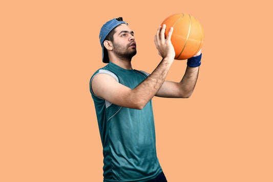 a man with a ball